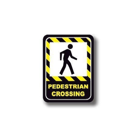 Ergomat 36in x 27in RECTANGLE SIGNS - Pedestrian Crossing DSV-SIGN 972 #0389 -UEN